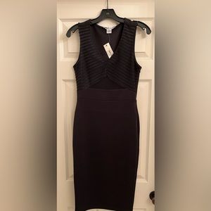 Black fitted stretchy dress